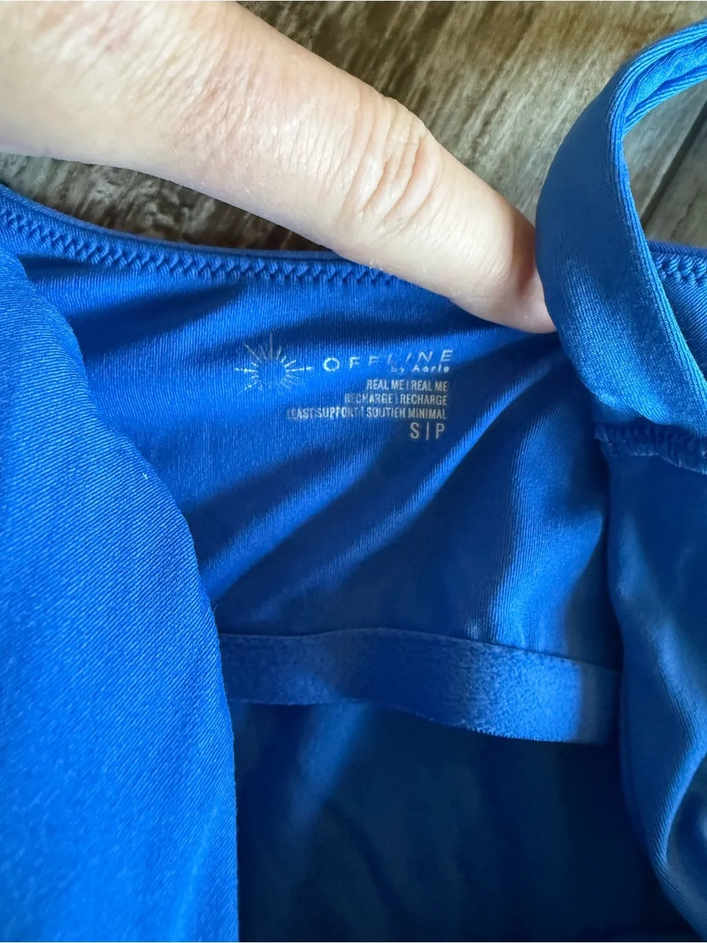 2 for $30 sale: Offline by aerie real me lowkey longline blue sports bra/ tank